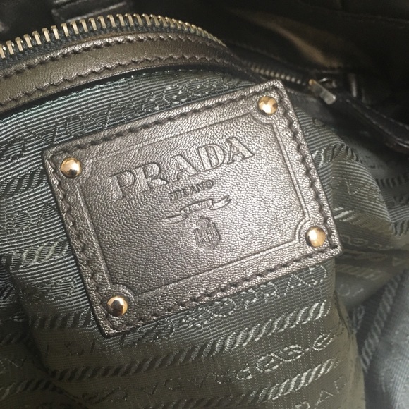 Authentic Prada Tessuto Nappa Grey & Silver Tote - Picture 11 of 16